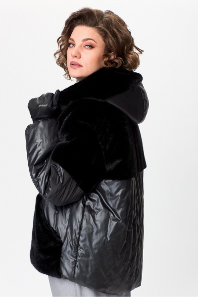 Зимняя куртка из искусственного меха и плащёвой ткани с утеплителем Lady Secret 7293 - фото 8