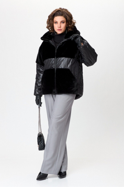 Зимняя куртка из искусственного меха и плащёвой ткани с утеплителем Lady Secret 7293 - фото 3