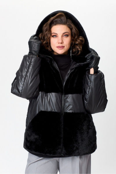 Зимняя куртка из искусственного меха и плащёвой ткани с утеплителем Lady Secret 7293 - фото 1