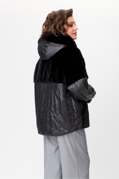 Зимняя куртка из искусственного меха и плащёвой ткани с утеплителем Lady Secret 7293 - фото 7