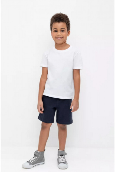 Шорты для мальчика из трикотажа с карманами Франтишка 3591 д-24с-158-с78 темно-синий - фото 1