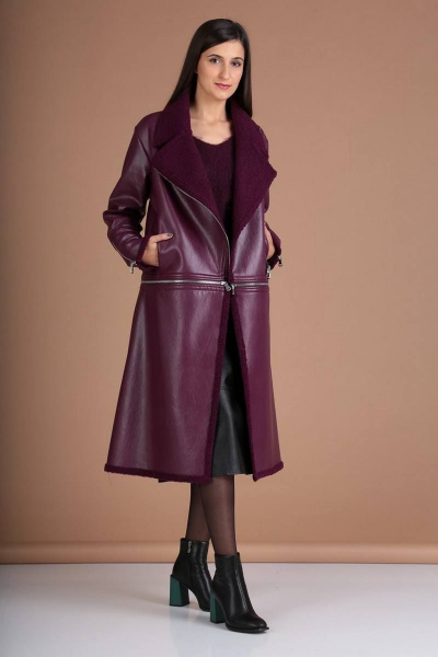 Дубленка Celentano 1906.1 винный - фото 2