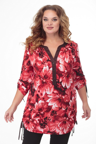 Туника Anelli 434 красный - фото 7