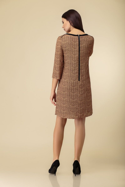 Демисезонное платье из текстиля с молнией и классическим силуэтом DaLi 2299 - фото 2