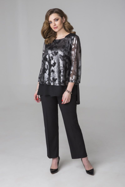 Туника ELLETTO old 3454 черный - фото 3