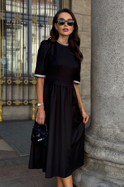 платье полуприлегающее с пуговичной застежкой и карманами Urs 24-422-1 - фото 4