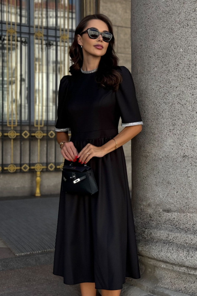 платье полуприлегающее с пуговичной застежкой и карманами Urs 24-422-1 - фото 3