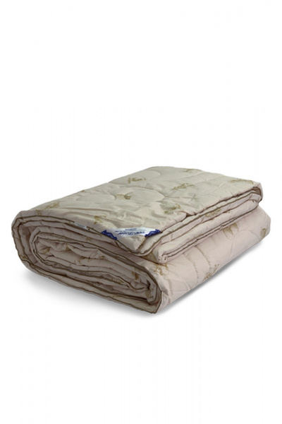 Одеяло из хлопка с шерстяным наполнителем, бежевое, круглогодичное Delford 4ШХО1-уп11 тематика - фото 1