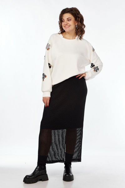 Элегантный комплект юбка и джемпер из легкой ткани Jurimex 3255 - фото 3