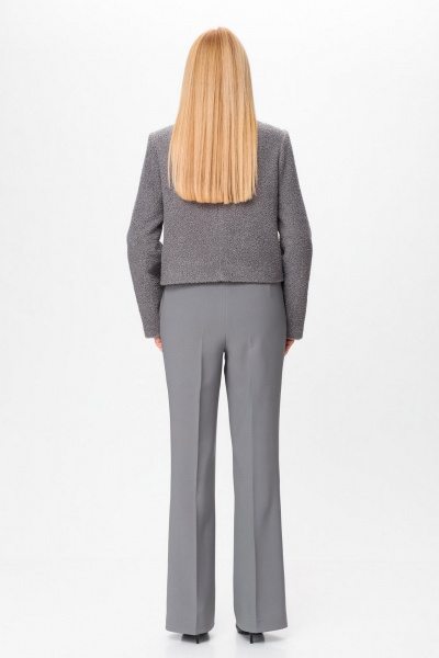 Комплект брюки и жакет из текстиля с рельефами Gamma Gracia 804 серый - фото 5