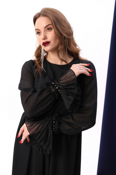 Платье NikVa 929-1 чёрный - фото 7