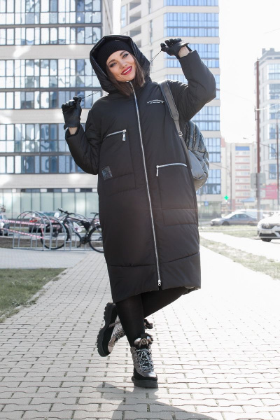 Пальто Lady Secret 8275 черный - фото 5