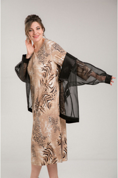 Комплект из органзовой блузы и платья на праздник VIA-Mod 646 - фото 8