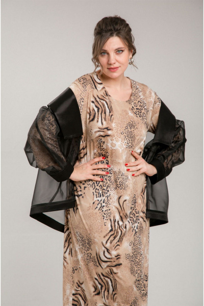 Комплект из органзовой блузы и платья на праздник VIA-Mod 646 - фото 7