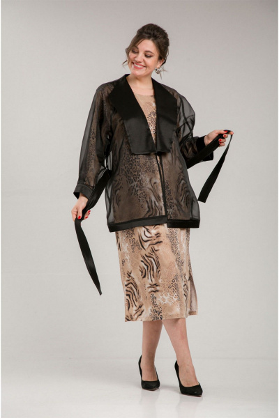 Комплект из органзовой блузы и платья на праздник VIA-Mod 646 - фото 5