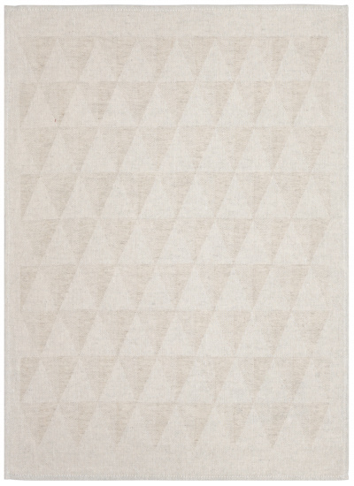 Круглогодичное бежевое жаккардовое полотенце из льна и хлопка с кислованной обработкой Belaruski Len 20С315-ШР+К/к. 330 Ельня - фото 1