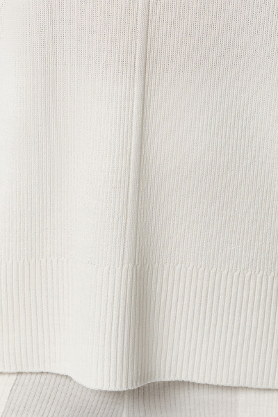 Джемпер свободный из шерстяной итальянской пряжи AREOLA 10460 жемчуг - фото 13