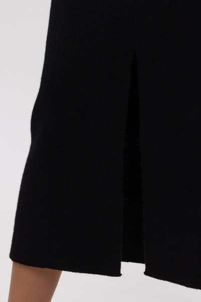 Юбка вязаная длинная карандаш с разрезами AREOLA 10688 неро - фото 6