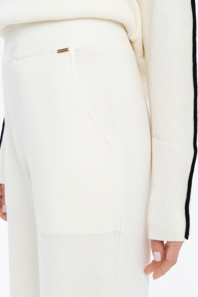 Молочные прямые брюки из кашемира и мериноса AREOLA 10791 жемчуг/рост_164 - фото 9