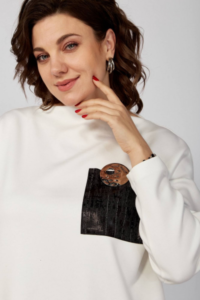 Нарядный женский комплект платье и юбка из костюмной ткани Koketka i K 1239 - фото 4