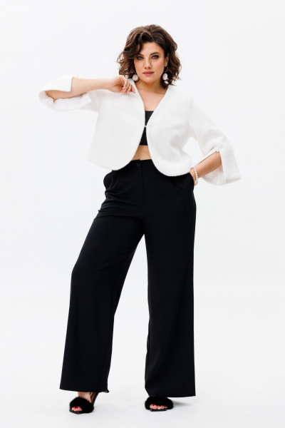 Бандо-топ из вискозы на лето, эластичный и универсальный Anelli 767 ночь - фото 14