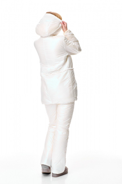 Брюки утепленные и утепленная куртка из плащёвки T&N 7598 молочный_перламутр - фото 10