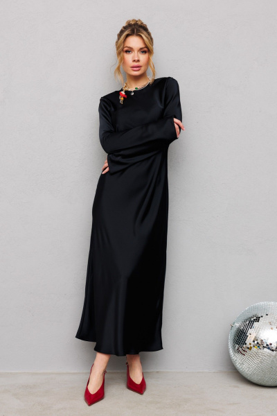 Платье Anastasia 1184 черный - фото 2