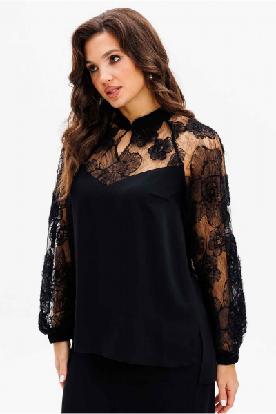 Костюм женский свободный из блузы и брюк палаццо Mislana 1166 - фото 6