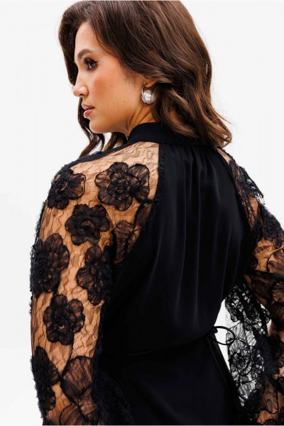 Костюм женский свободный из блузы и брюк палаццо Mislana 1166 - фото 3