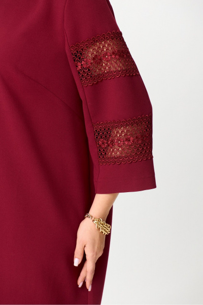 Платье из плательной ткани с кружевами и вытачками AXXA 55212 А - фото 7