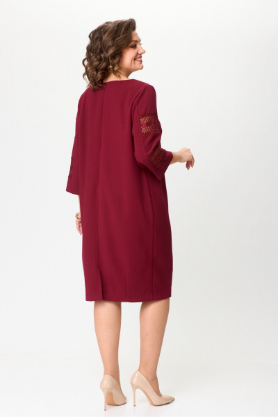 Платье из плательной ткани с кружевами и вытачками AXXA 55212 А - фото 5