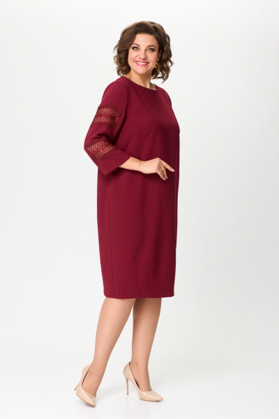 Платье из плательной ткани с кружевами и вытачками AXXA 55212 А - фото 2