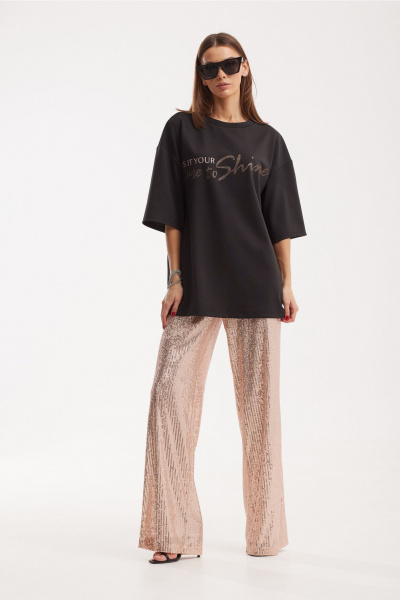 Женский комплект блуза и брюки из трикотажа с принтом N.O.W. 1506 - фото 6