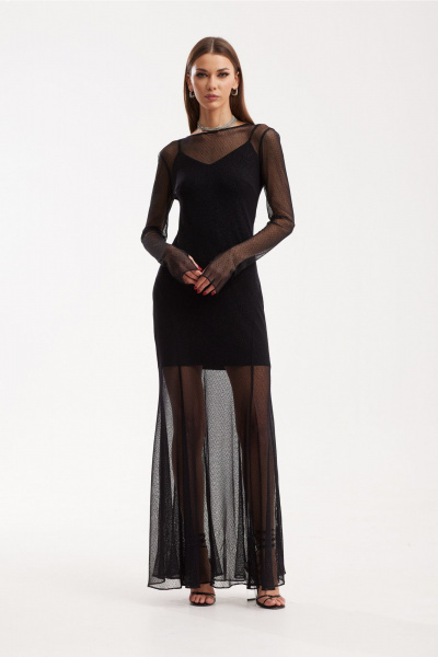 Трехпредметный нарядный костюм из жакета и двойного платья N.O.W. 1509 - фото 5