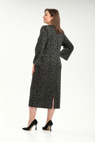 Платье из трикотажа с люрексом и длинным рукавом Fortuna ШЖ 728 - фото 3
