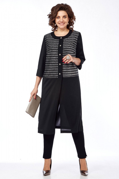 Кардиган с люрексом и отрезной линией по бедрам Matini 4.1045/1 - фото 8