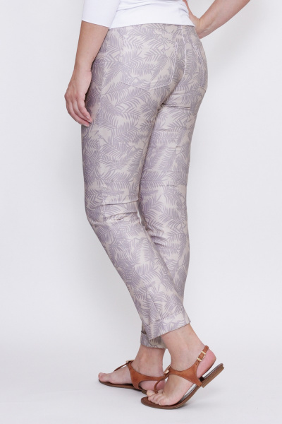 Летние узкие джинсовые брюки 7/8 с эластаном Mirolia 397-Р узор - фото 3