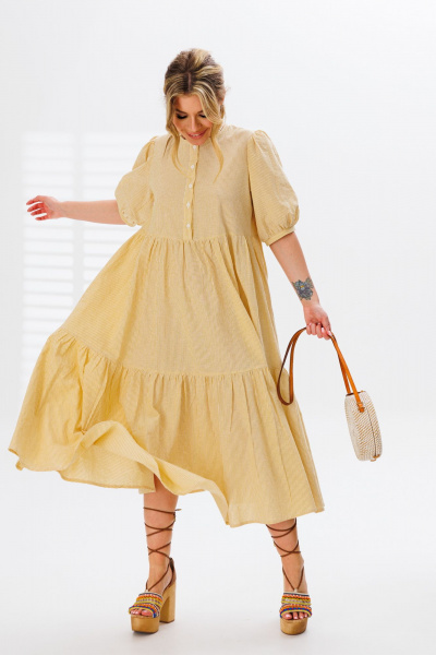 Платье Marshop М151 дыня - фото 6