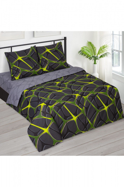 Комплект постельного белья бязь евро домашний мультиколор АРТПОСТЕЛЬ 514 страйк - фото 1