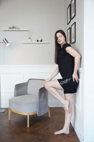 Майка, шорты Купалинка 617400.158-164 черный - фото 7