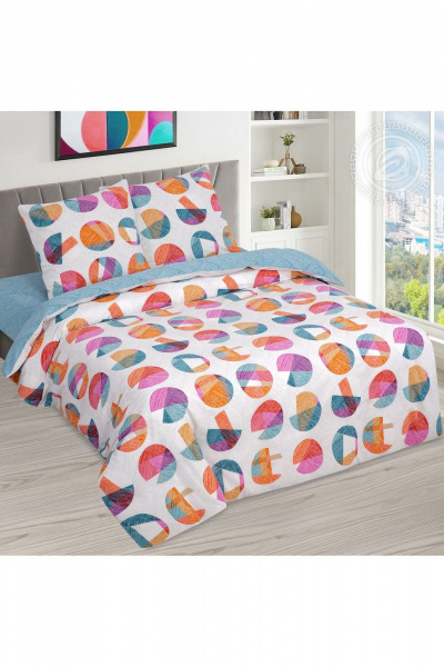 Постельное белье из хлопка поплин — мультиколор домашний комплект АРТПОСТЕЛЬ 904 экспрессия - фото 1