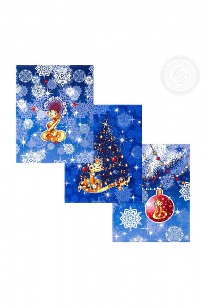 Набор полотенец рогожка хлопок 3 шт домашний стиль АРТПОСТЕЛЬ НЗ_ПКР45.60 волшебница - фото 2