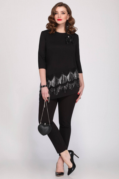 Демисезонная нарядная блуза с сетчатой отделкой Matini 4.1260 - фото 4