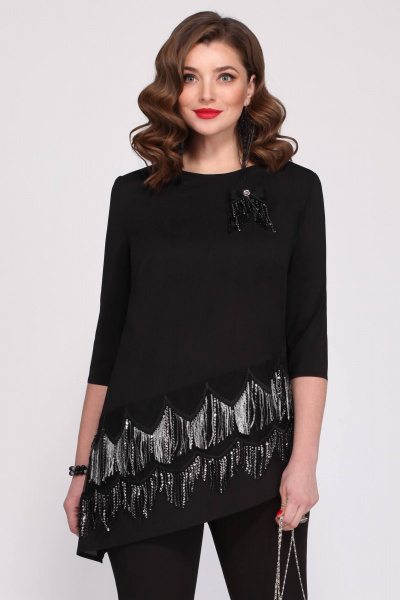Демисезонная нарядная блуза с сетчатой отделкой Matini 4.1260 - фото 1