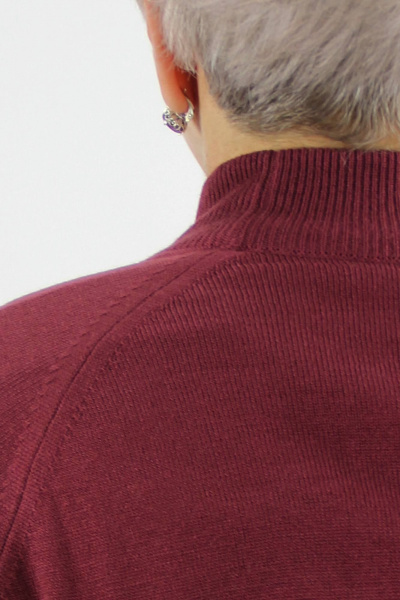 Демисезонный трикотажный свитер реглан с двойной стойкой Полесье С3316-15 5С1754-Д43 158,164 ликер - фото 3