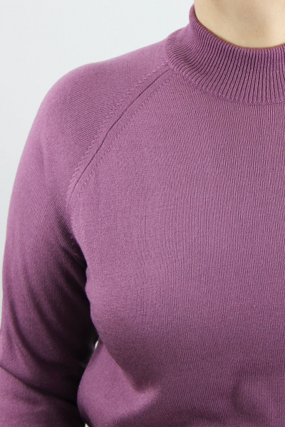 Демисезонный трикотажный свитер реглан с двойной стойкой Полесье С3316-15 5С1754-Д43 158,164 палантин - фото 3