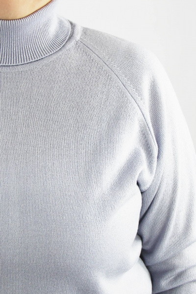 Свитер реглан с высоким воротником для демисезона Полесье С3433-17 7С1582-Д43 158,164 сиренево-серый - фото 3