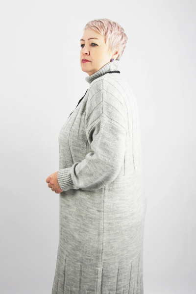 Платье из трикотажа с длинным рукавом и воротником Полесье С4547-23 4С8799-Д43 164 итальянский - фото 2