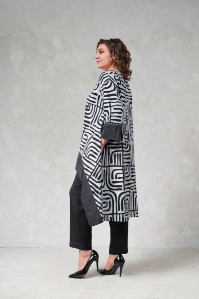 Трапециевидная трикотажная блуза с Taftой Avanti 1684 - фото 3