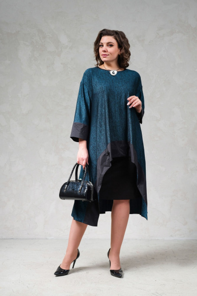 Трапециевидная трикотажная блуза с Taftой Avanti 1684-1 - фото 3